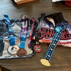 Cheer medals- medium jacket and summit bag